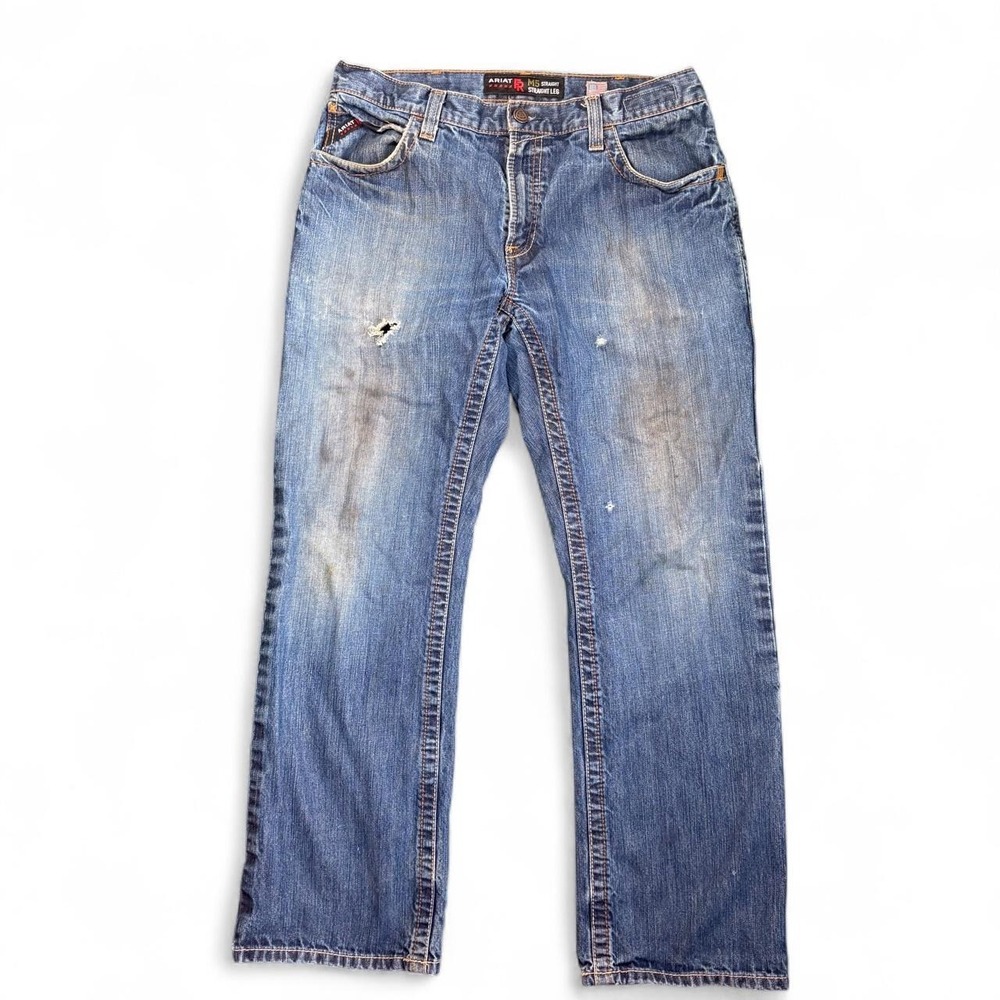 Ariat M5 Straight Leg Flame Resistant Cotton Jeans Work Utility 34x32
